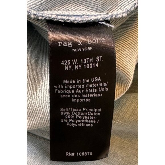 Rag & Bone Light Blue Slim-Fit Trousers Size 4, NWT - Picture 11 of 11